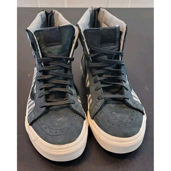 VANS SK8 CALIFORNIA Hi Top ZIP Italian Weave Skate Shoes Men's 8.5 Wmns 10 Zip - Picture 2 of 7